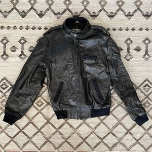 Vintage 1980s MEMBERS ONLY Leather Jacket